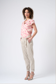 Preview: Damen Wickelhose in beige