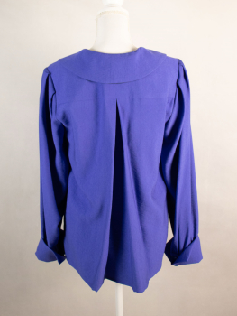 Langarm-Bluse mit Volant