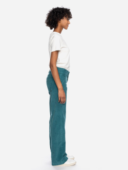Cordhose in dunklem Türkis