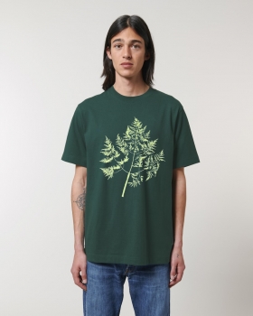 T-Shirt mit Pflanzenmotiv, grün