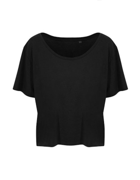 kürzeres Loos Fit Top schwarz