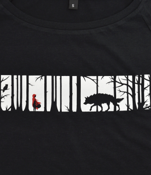 Preview: Shirt mit Rotkäppchen-Print