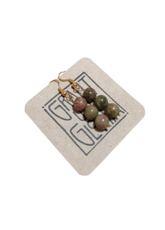 Preview: Ohrringe mit runden Steinen