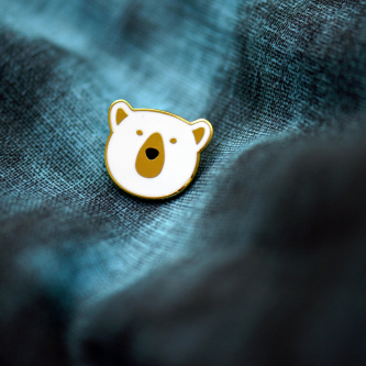 Brosche - Pin aus Metall