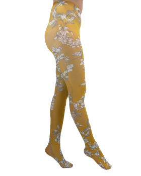 Strumpfhose mit Blumendesign