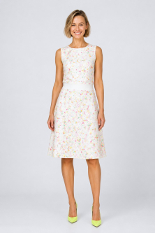 ärmelloses Kleid Kleid mit Neon