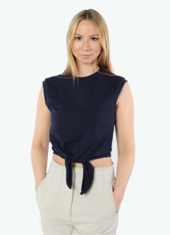 Cropped Top mit Knoten