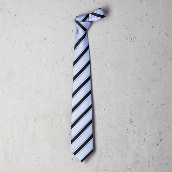 Premium Business-Krawatte "Freud" blaugestreif