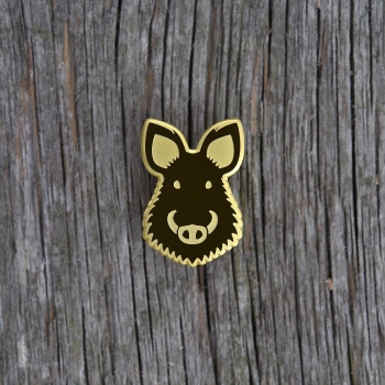 Wildschwein Emaille Pin