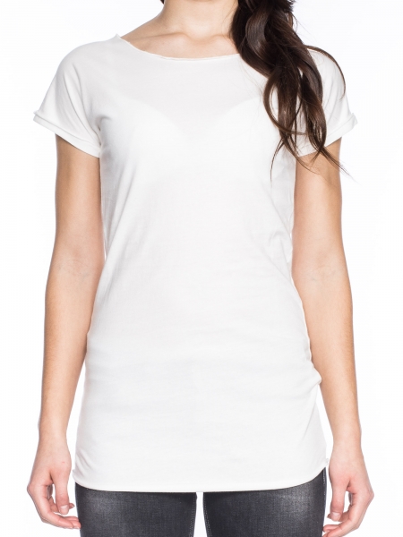 Longshirt aus Bio Baumwolle in weiß