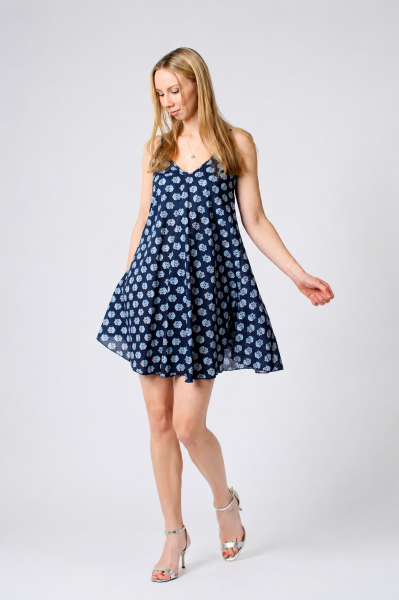 Traegerkleid mit Muster