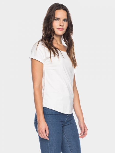 Organic Basic Kurzarmshirt in weiß