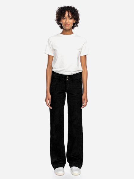 Damen Cordhose in schwarz