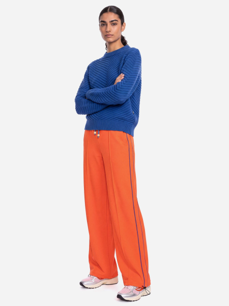 blitzblau Strickpullover