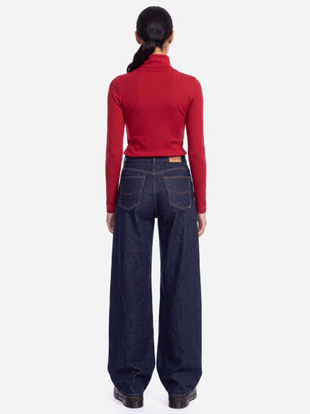 rotes Damen Rolli-Shirt
