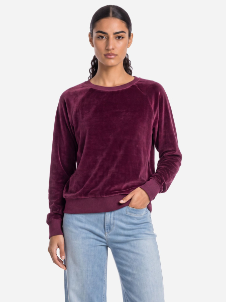 Sweater aus Baumwollsamt