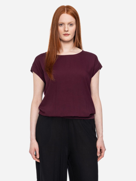 Blusentop in Weinrot