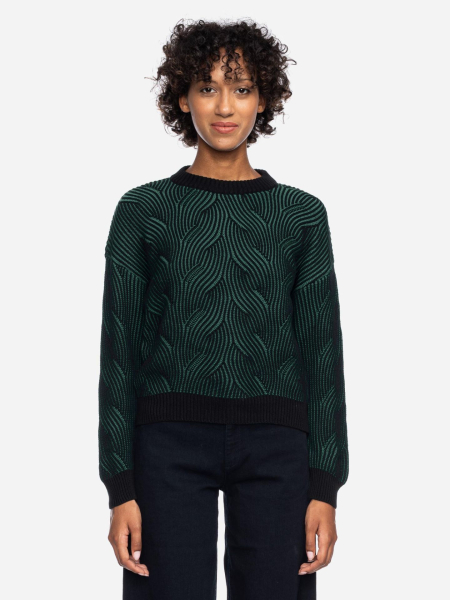 Lockerer Strick-Pulli