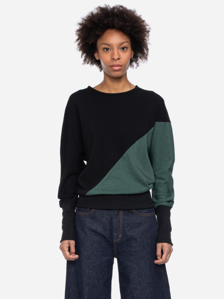 Damen Pullover, zweifarbig