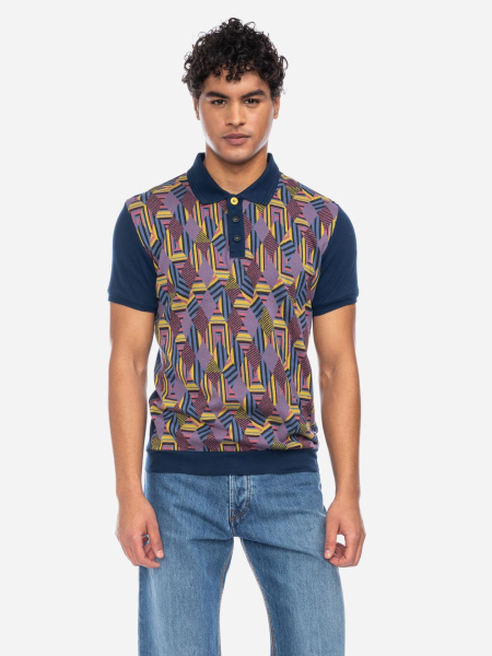 Poloshirt mit grafischem Muster