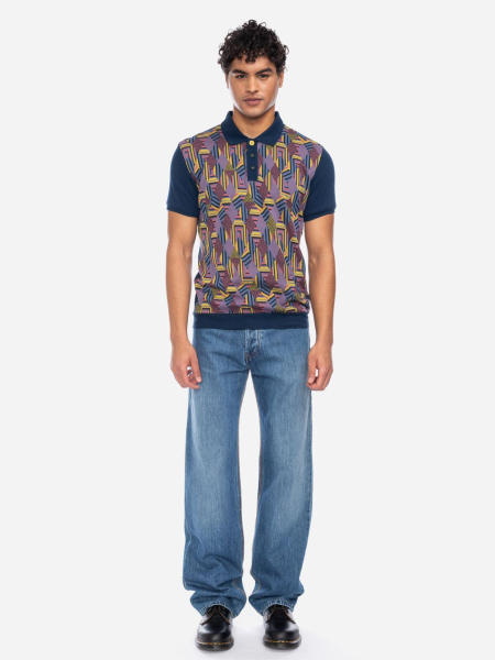 Poloshirt mit grafischem Muster