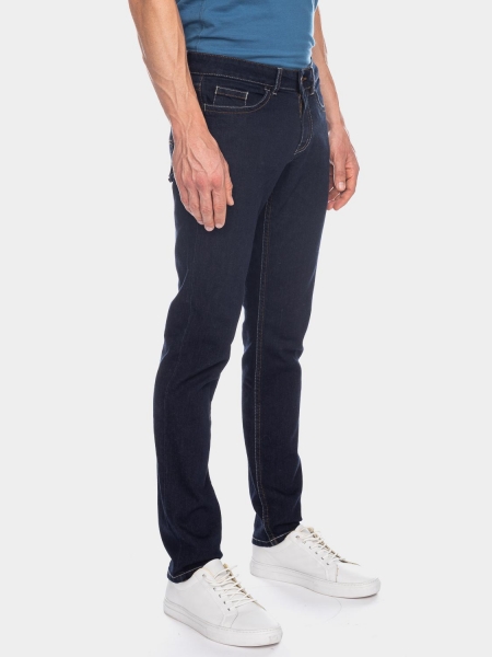 Unisex Jeans Slim Fred dunkelblau (GOTS)