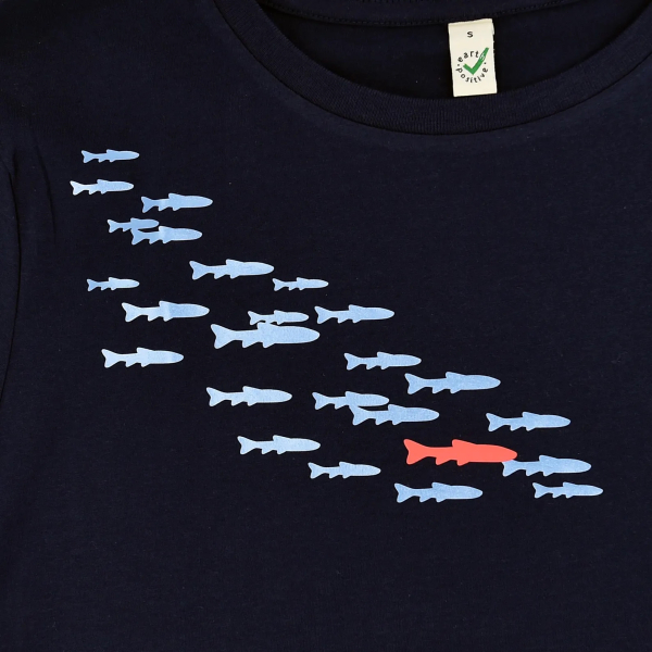 Damen Shirt mit Fische-Print
