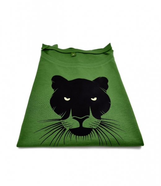grünes Damen Shirt mit Print-Motiv