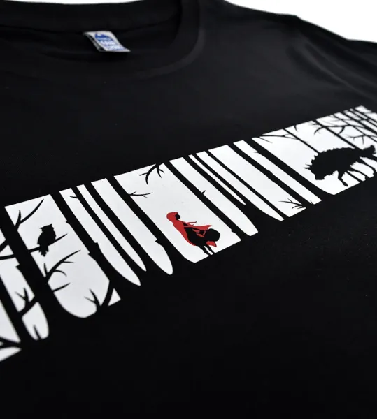 T-Shirt mit Rotkäppchen-Grafik