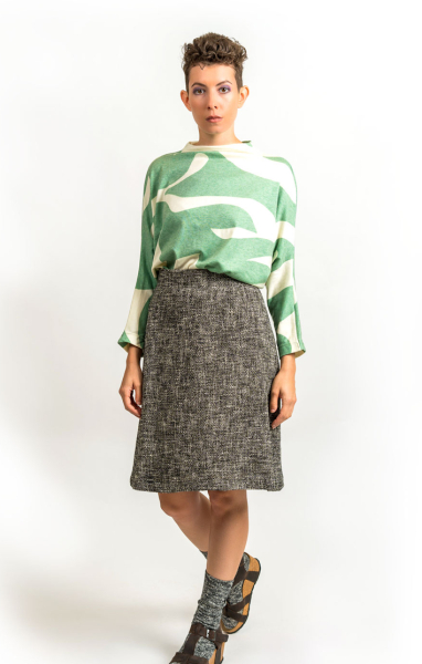 kurzer Rock mit Lurex