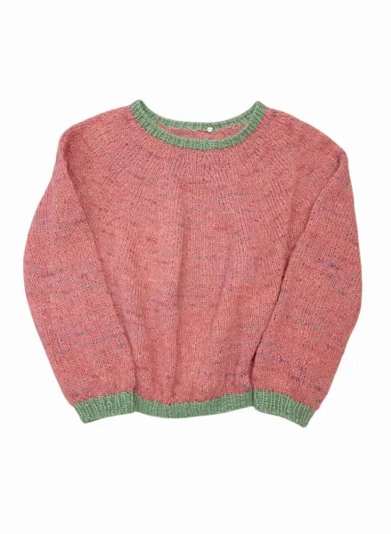 handgestrickter Wollpullover