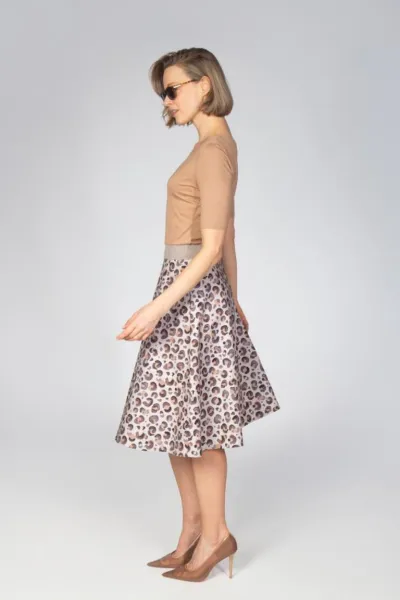 Kleid mit Leo-Rockteil