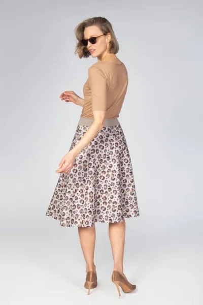 Kleid mit Leo-Rockteil