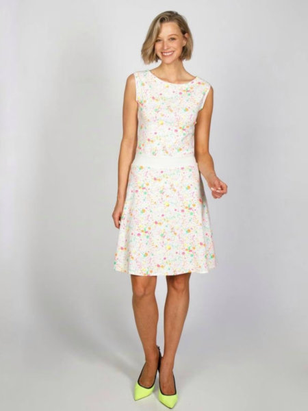 ärmelloses Kleid mit Neon