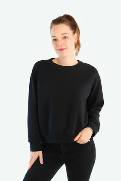 Schwarzes Sweatshirt