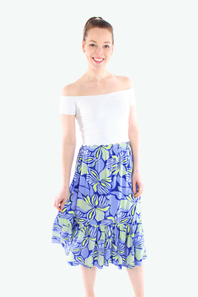 Midi Blumen Rock