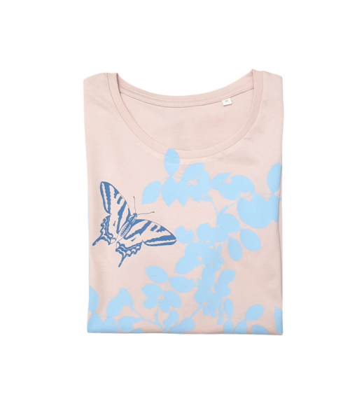 helles T-Shirt mit Print