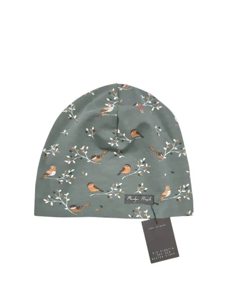 gemusterte Wendemütze