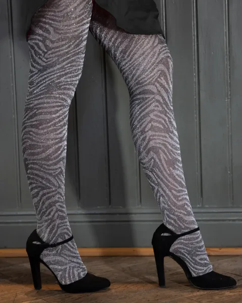 Zebra-Luxex Strumpfhose