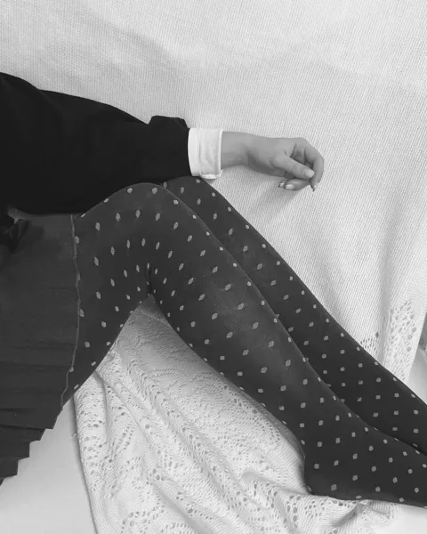 Punkte Strumpfhose