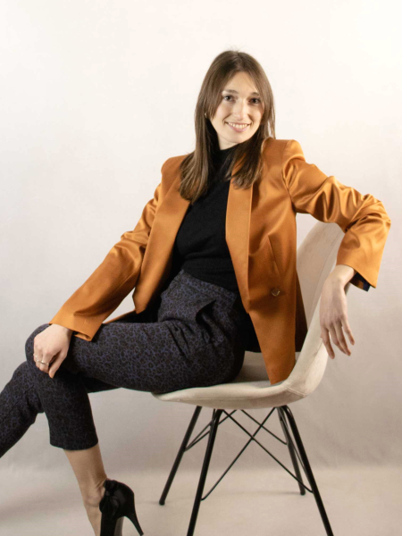 edler Blazer in goldgelb