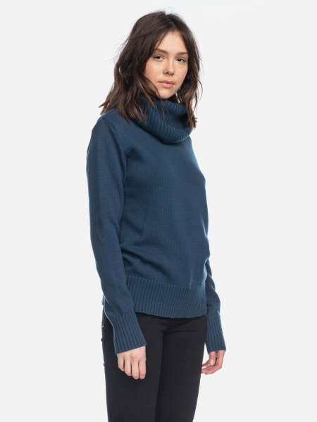 Strick-Pulli in Blau