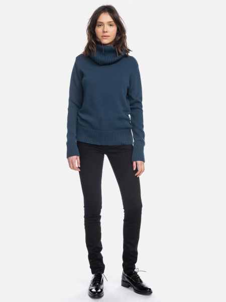 Strick-Pulli in Blau