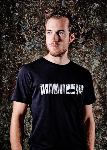 Herren T-Shirt mit Märchenprint "Rotkäppchen"