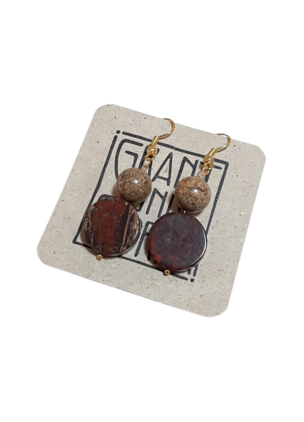 Ohrringe mit Halbedelsteine