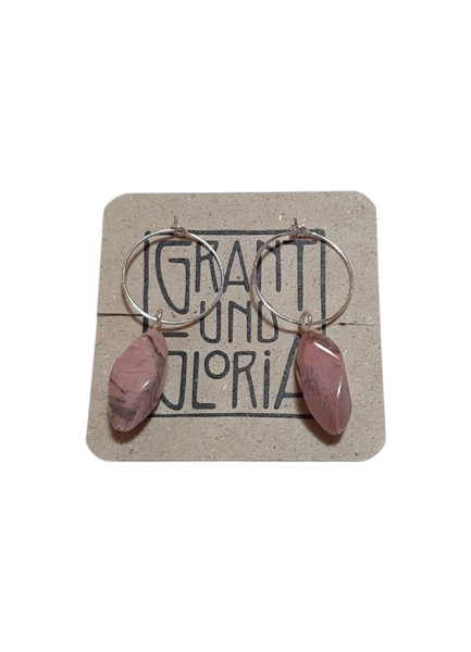 Ohrringe mit Halbedelsteinen