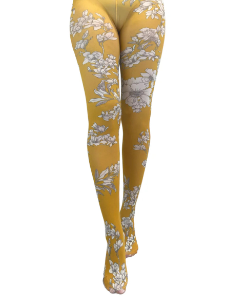 Strumpfhose mit Blumendesign