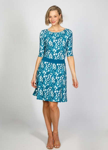 Kleid mit Eucalyptus-Print