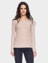 Langarm-Basic Top rose