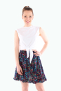 Cropped T-Shirt mit Knoten